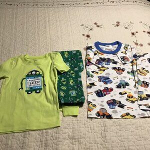 2 Sets of Boys' Pajamas, Size 8--Gymboree and Hanna Anderson